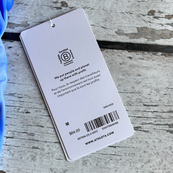 Athleta Conscious Crop Bikini Top A-C Sz M - Picture 4 of 9